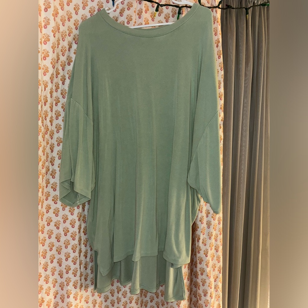 WKND Chasers Daydreamer Ribbed Top in Mint